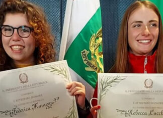Federica e Rebecca sono Alfieri della Repubblica. Le ragazze toscane hanno ricevuto l’attestato d’onore da Mattarella