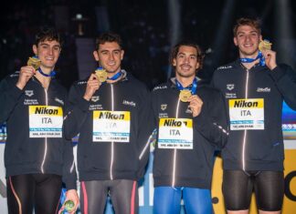 Lorenzo Zazzeri e Leonardo Deplano, c’è Firenze nell’Italia tutta d’oro della staffetta 4×50 ai Mondiali di nuoto campioni nuoto