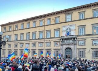 Lucca per la pace, raccolta dei beni di prima necessità per l’Ucraina Firenze manifestazione pace