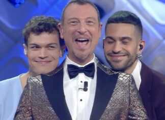 Sanremo 2022, gran finale. Mahmood e Blanco in testa tallonati da Morandi, Elisa e Irama Amadeus Mahmood Blanco Sanremo