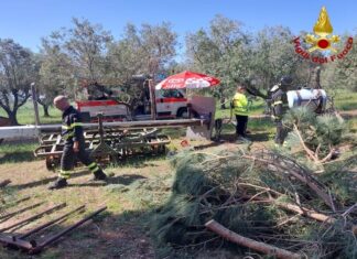 Piombino, cede una piattaforma. Operaio precipita da sei metri Caldanelle incidente vigili del fuoco