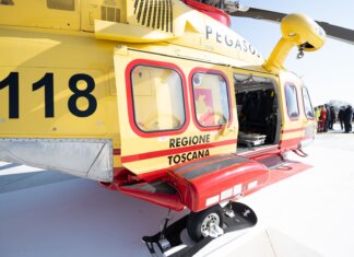 Montecatini Val Di Cecina, muore sul lavoro cadendo da una scala Elisoccorso Pegaso Castiglione della Pescaia