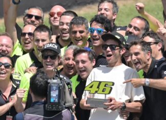 Moto Gp Mugello, grande festa per Valentino Rossi