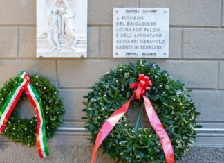 Empoli ricorda gli agenti Falco e Ceravolo, uccisi da Mario Tuti Deposta la corona di alloro in memoria delle vittime