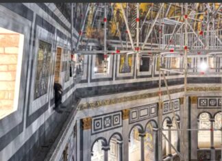 Firenze, dopo un secolo restauro mosaici Cupola Battistero Cantiere tecnologico innovativo per il restauro dei mosaici Cupola Battistero