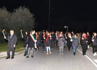 Fiaccolata per Francesca Citi, uccisa la vigilia di San Valentino Fiaccolata per Francesca Citi