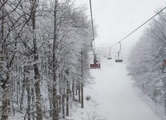 Maltempo in Toscana, allerta meteo gialla. Pioggia, vento e neve Monte Amiata