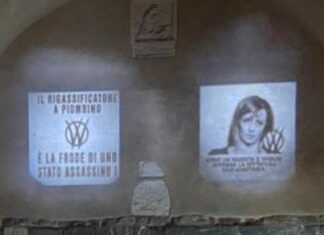 Rigassificatore Piombino, svastiche su Giani e Meloni Rigassificatore Piombino, svastiche su Giani e Meloni