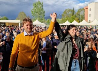 Elly Schlein in Toscana. Tour con i candidati sindaco Schlein Martinelli