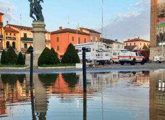 Alluvione Emilia Romagna, Protezione Civile Toscana al lavoro Conselice Regione Toscana