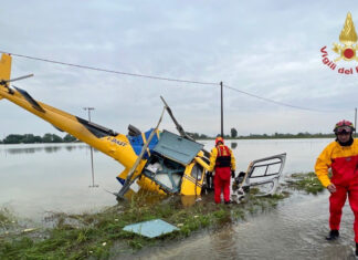 Alluvione Emilia Romagna, la Toscana adotta Conselice elicottero precipitato Emilia Romagna