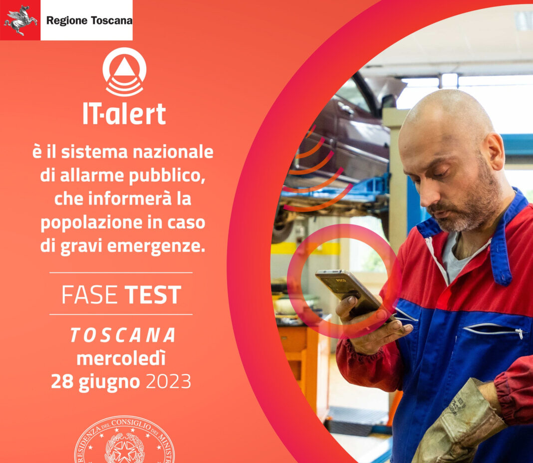 IT - Alert, parte in Toscana il primo test di allerta in Italia