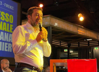 Salvini al congresso Lega a Firenze, Baroncini nuovo segretario Toscana Salvini al congresso Lega a Firenze, Baroncini nuovo segretario Toscana