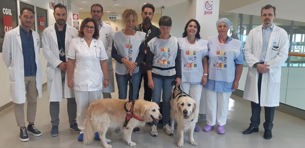Andy e Achille al San Jacopo, la gioia dei piccoli pazienti