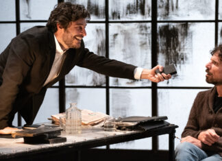 Lino Guanciale al Teatro della Pergola, in scena con Francesco Montanari Lino Guanciale al Teatro della Pergola, in scena con Francesco Montanari