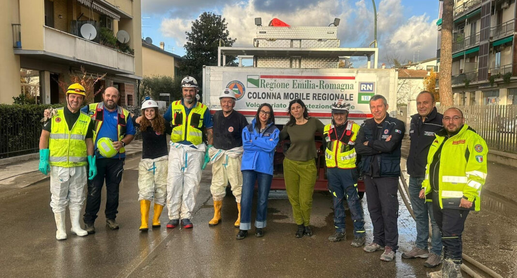 Alluvione, Protezione Civile Emilia Romagna saluta Campi Bisenzio