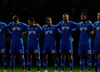 Empoli-Fiorentina, viola di Italiano con lutto al braccio Empoli-Fiorentina, viola di Italiano con lutto al braccio