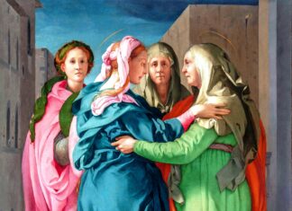 Visitazione del Pontormo, trasferimento a Poggio a Caiano Visitazione del Pontormo, trasferimento a Poggio a Caiano