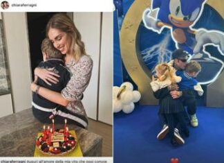 Chiara Ferragni e Fedez insieme alla festa di Leone ma foto separate