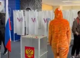 Elezioni Russia, ai seggi tra elmetti e maschere: votano Spiderman, Barbie e eroi medievali