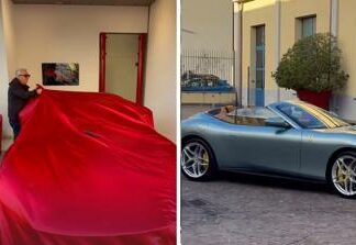 Fedez e la nuova Ferrari Roma: “La prima in Italia”