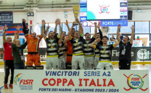 Hockey pista, Forte dei Marmi e Viareggio vincono Coppa Italia. Nella foto, Viareggio