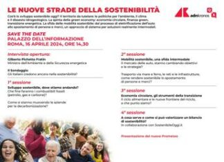 ‘Le nuove strade della sostenibilità’, il 16 aprile evento Adnkronos Q&A