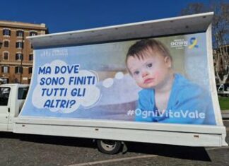 Sindrome Down. Pro Vita Famiglia: Camion-vela contro aborti selettivi. Stop genocidio persone con Sindrome di Down