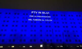 Tumore colon retto, Policlinico Tor Vergata si illumina di blu per la prevenzione