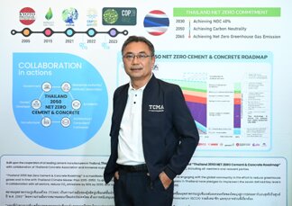 Accelerating forward Thailand’s cement roadmap, Dr. Chana Poomee, TCMA Chairman, is set to strengthen tie with global green funds boosting Thai industry competitiveness and effort to achieve the Net Zero 2050