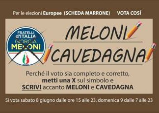 Europee, a Cesenatico sicuri della candidatura di Meloni: già stampati i volantini