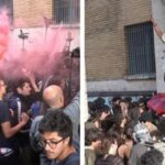 Scontri alla Sapienza, studenti assaltano Commissariato: dirigente preso a pugni – FOTOGALLERY