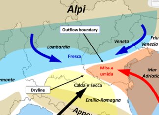 Tornado in Pianura Padana, la dinamica del ‘punto triplo’ come negli Usa