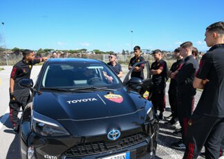 Toyota sostiene progetto As Roma-Aci per sicurezza stradale giovani