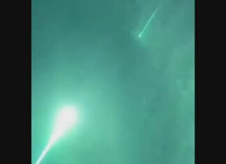 Meteorite attraversa il Portogallo, lampo blu nel cielo – Video