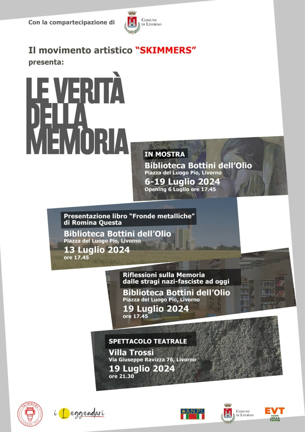 Le verità della memoria: mostra, foto, scultura, teatro