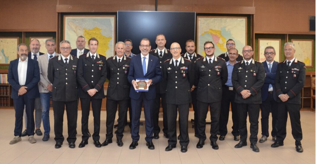 La visita del prefetto Dionisi al comando provinciale dei carabinieri di Livorno