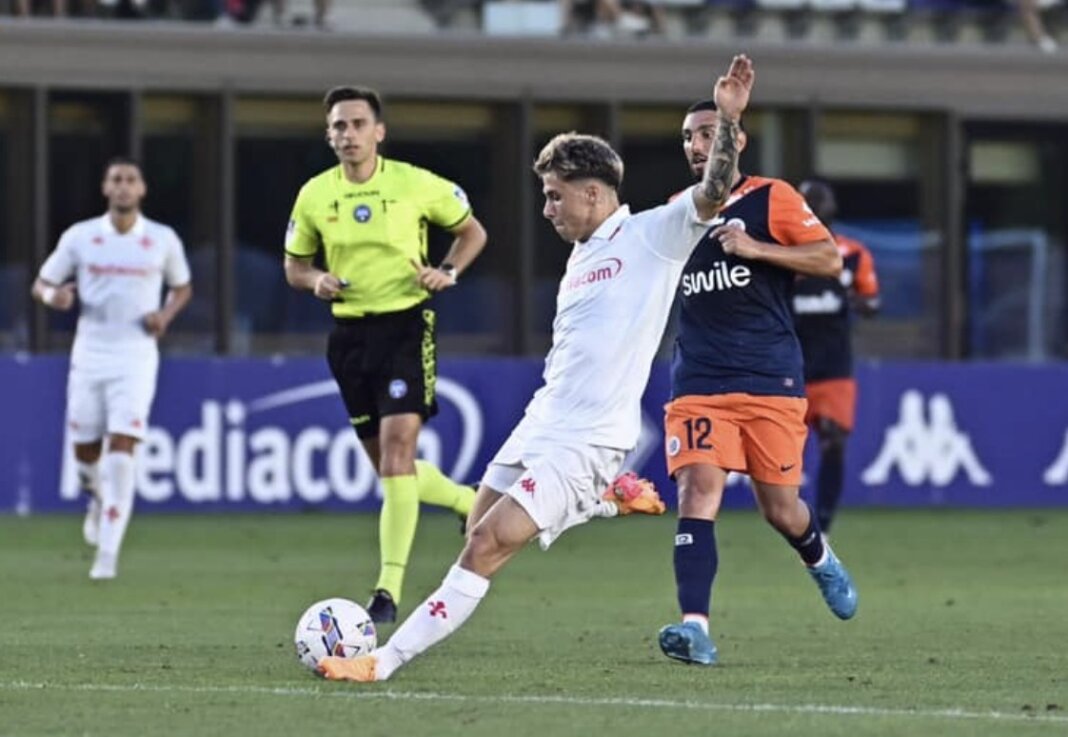 Un momento dell'amichevole Fiorentina - Montpellier (foto Acf Fiorentina)