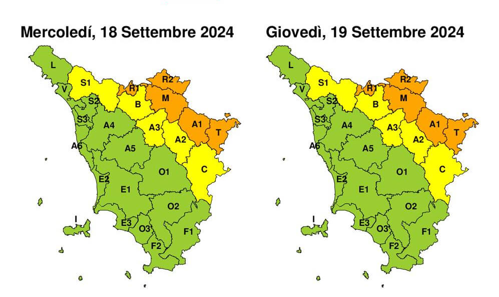 Pioggia temporali 