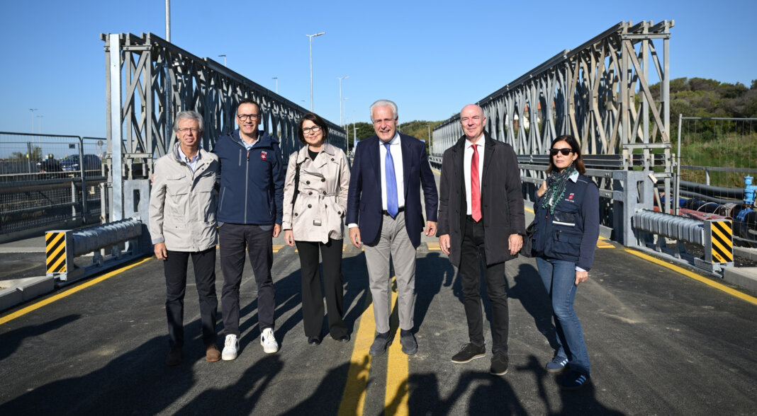 Inaugurato ponte Bailey a Livorno, sindaco Salvetti: 