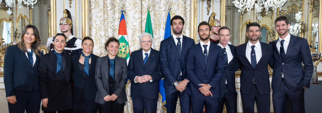 Volandri, Musetti e Paolini da Mattarella: 