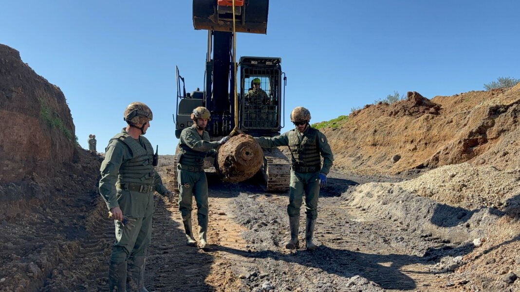 Bonificato un ordigno bellico trovato in un cantiere sul fiume Fiora