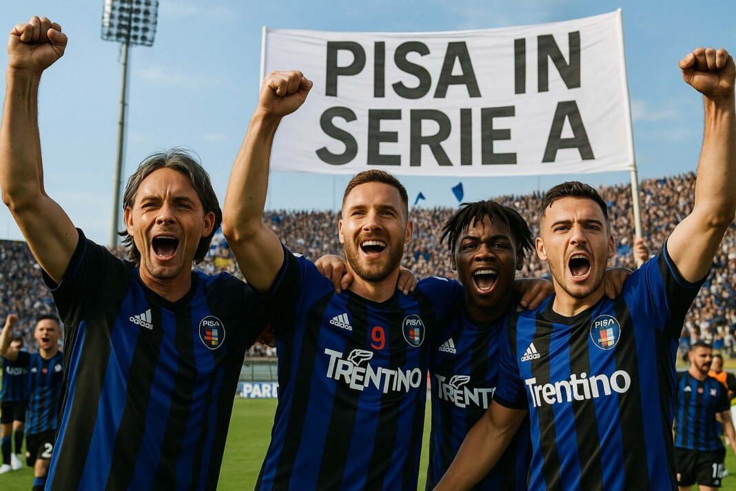 Pisa, puoi festeggiare: dopo 34 anni i nerazzurri tornano in serie A
