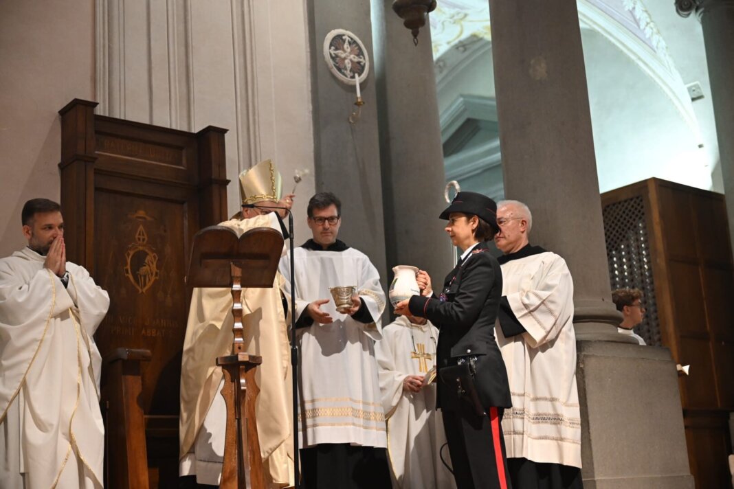 I carabinieri forestali festeggiano il patrono San Giovanni Gualberto a Vallombrosa