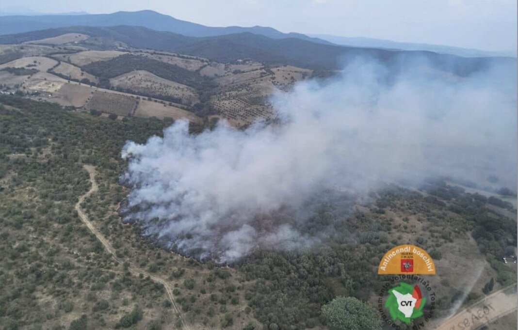 In fiamme oltre 400 ettari di terreni agricoli e boschi: il bilancio del rogo nel Grossetano