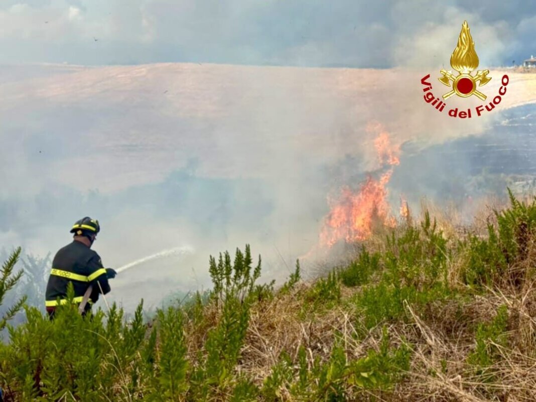 Fiamme di bosco: sette ettari in fumo a Santa Luce