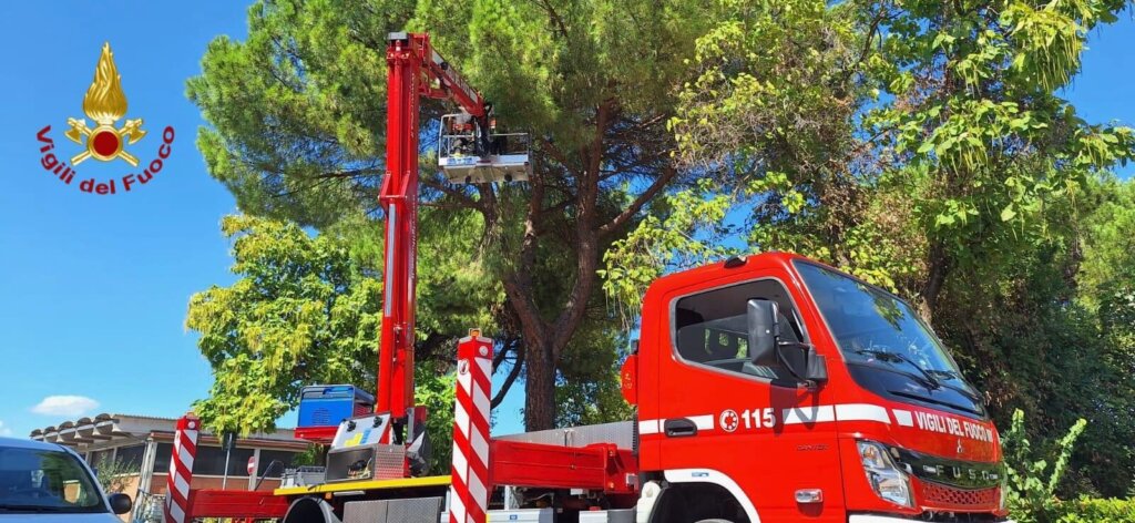 Uno degli interventi in provincia a Prato