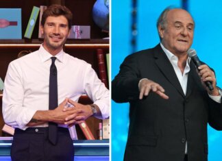Gerry Scotti e Stefano De Martino, l’abbraccio e l’appello: “Fateci finire alle 21.30”