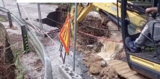 Frana in Lunigiana, chiusa la statale del Valico di Cerreto a Fivizzano