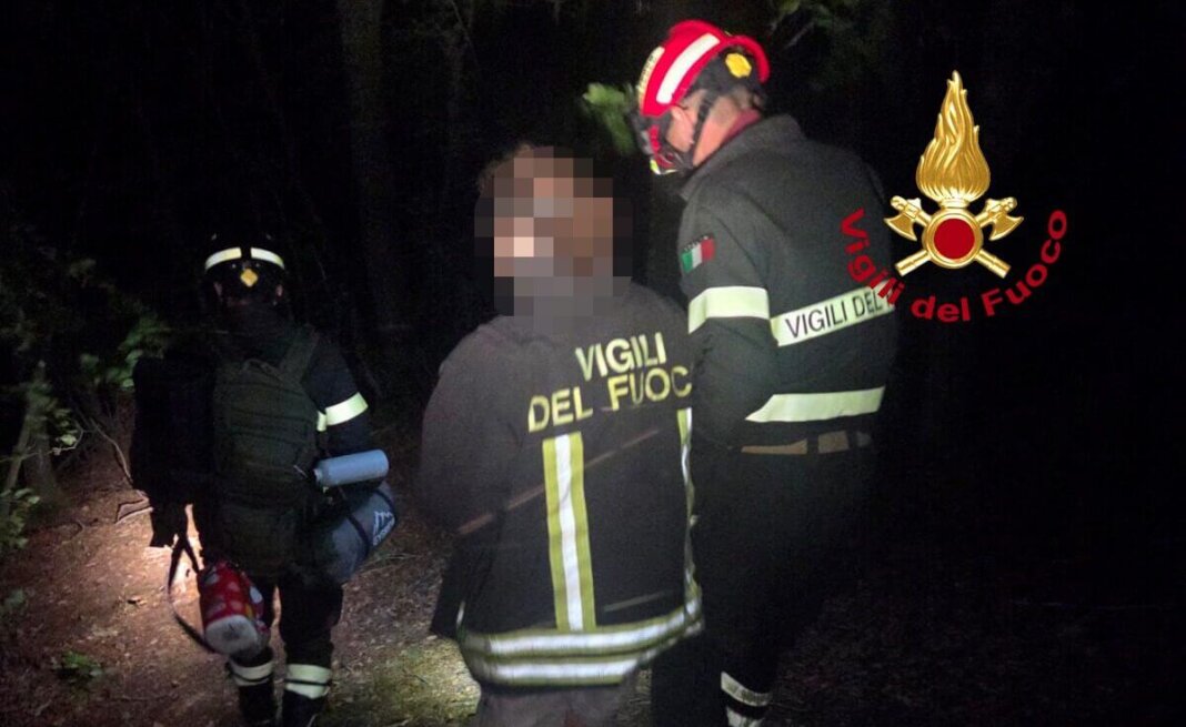 SI perde sulla Via degli Dei, recuperato dai vigili del fuoco